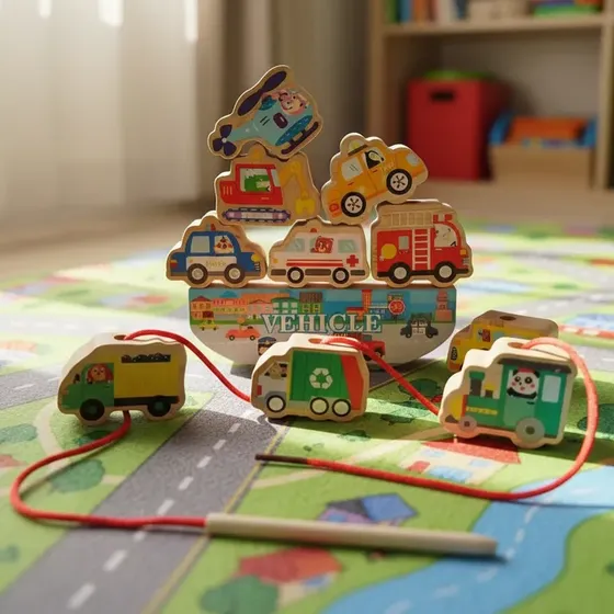 Juego Didactico Bloques Equilibrio Apilable Yenga Enhebrado