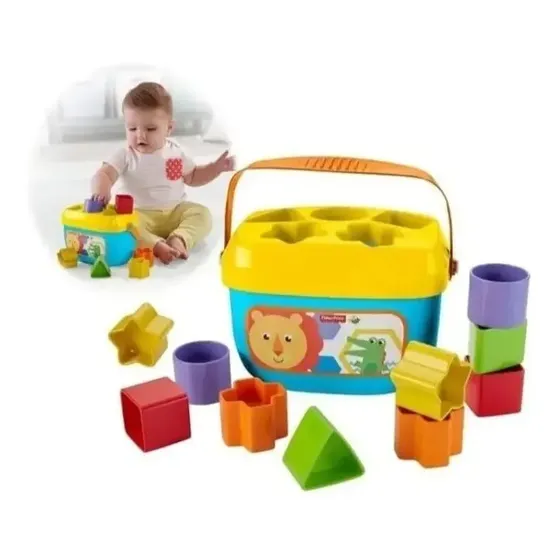 Fisher-Price Bloques balde encastre didáctico multicolor