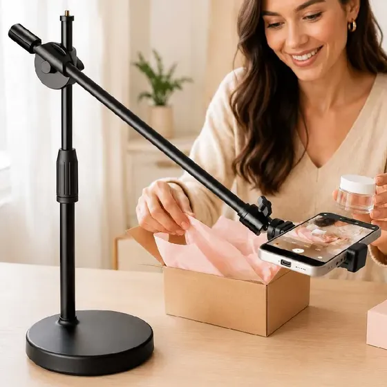 Tripode Mesa Tutoriales Celular Pie Videos Fotos Reels