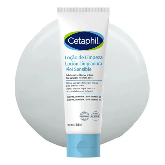 Locion Limpiadora Cetaphil Para Piel Sensible, Normal A Seca X 100 Ml