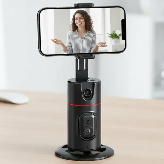 Soporte Tripode Celular Giratorio 360 Seguimiento Facial Ai