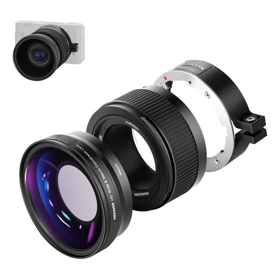 Neewer Lente Gran Angular Compatible Con Cámara Sony Zv1, 2