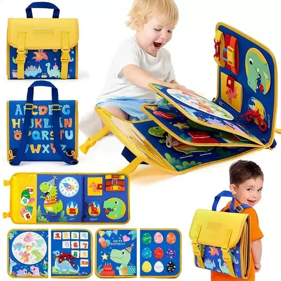 Libro Tablero Motosensorial Sensorial Niños/bebes Didáctico