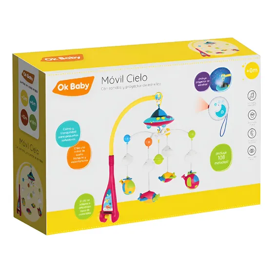 Cunero Musical Espacial Infantil Ok Baby
