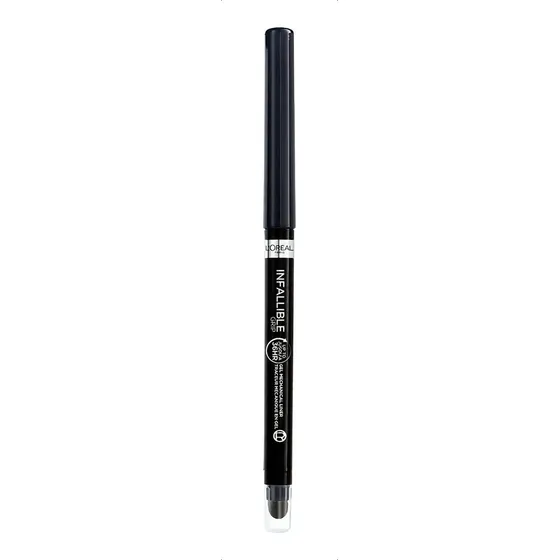 Delineador Automatico Grip Gel L'oréal Paris Color Negro Efecto Mate