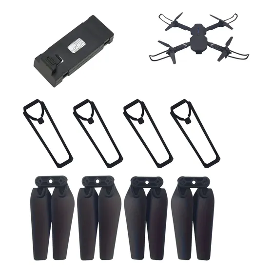 Repuestos Dron Hélices Y Protectores X4 - Batería 500mah X1
