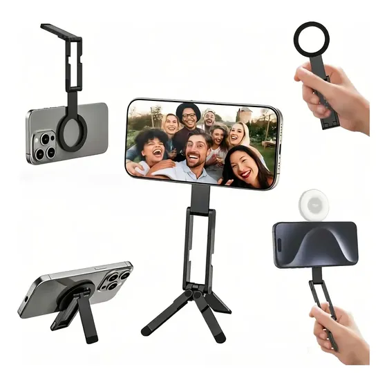 Trípode Soporte Magnético Plegable Para Celular