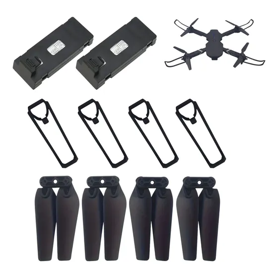 Repuestos Dron Hélices Y Protectores X4 - Batería 500mah X2