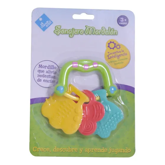 Sonajero Mordelón Mordillo Para Bebés El Duende Azul Color Multicolor Diseño Llaves