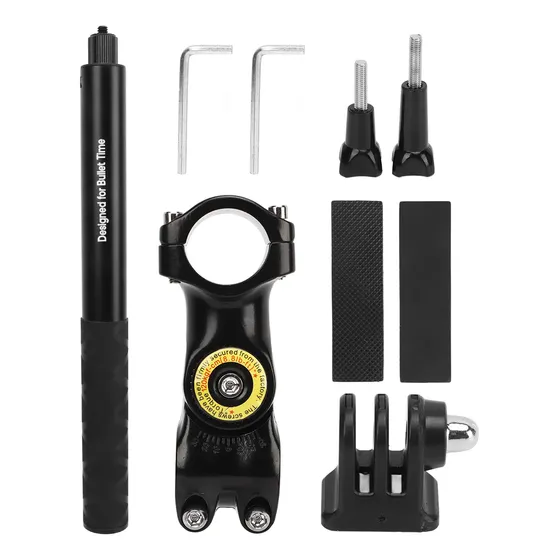 Selfie Stick Carbono 111cm Moto Bici Gopro Insta360 Th