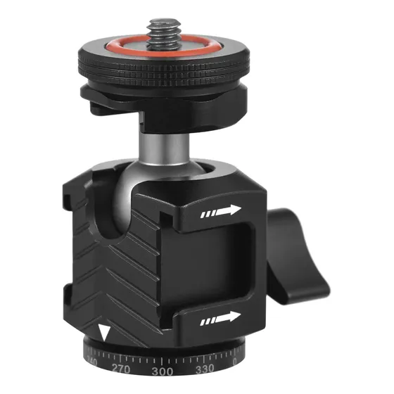 Mini Cabeza De Trípode, Bola Multifuncional, Giratoria 360°