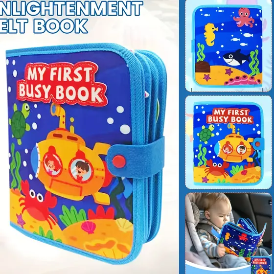 Libro Didáctico De Fieltro Sensorial Infantil