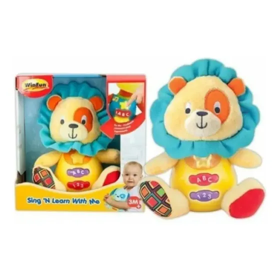Peluche Didactico Amigo Inteligente Leon Winfun