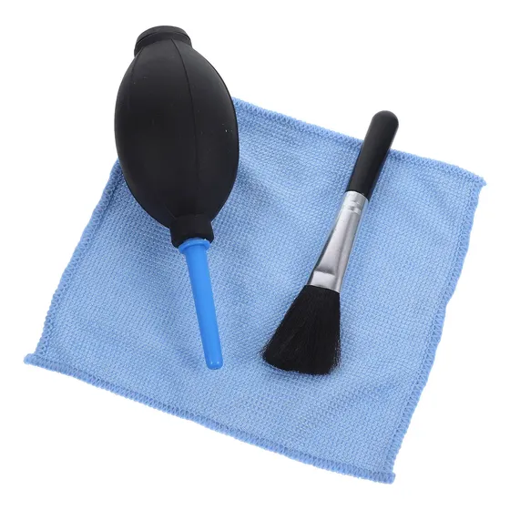 Soplador De Polvo Con Cepillo Y Paño Para Pantallas Lcd