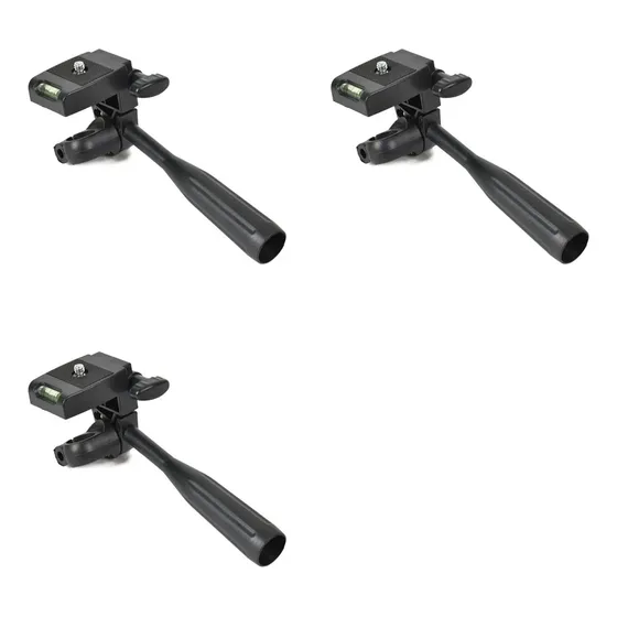 Cabezal De Trípode 3x, Placa De Niveles Láser, Adaptadores D