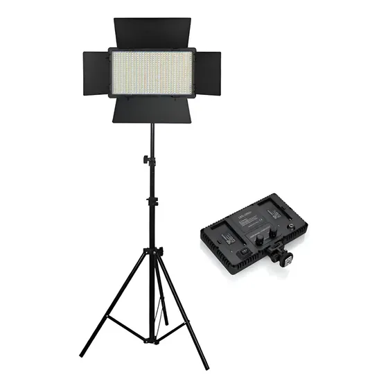 Kit Panel + Tripode Fotografia Iluminador 600 Led 5600k