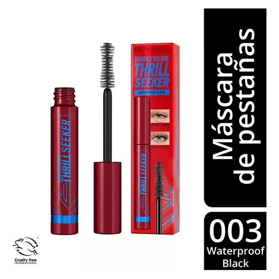 Máscara De Pestañas Waterproof Rimmel London Thrill Seeker