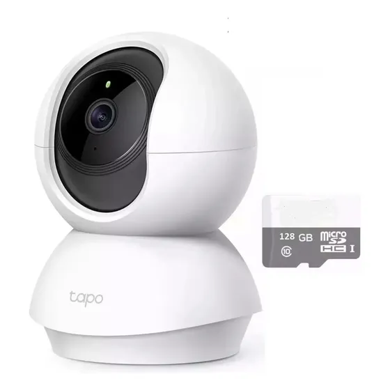 Cámara de seguridad TP-Link Tapo C210 Tapo Smart con resolución 3MP visión nocturna incluida color c210 micro sd 128 gb
