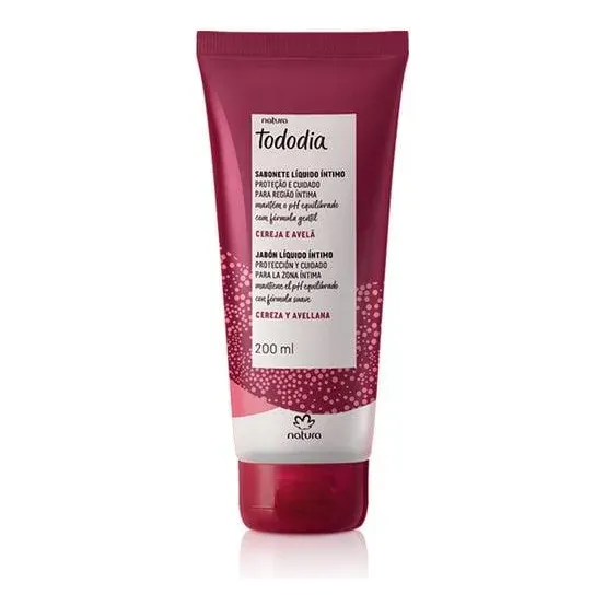 Jabón Líquido Íntimo Tododia Cereza Y Avellana 200 Ml Natura
