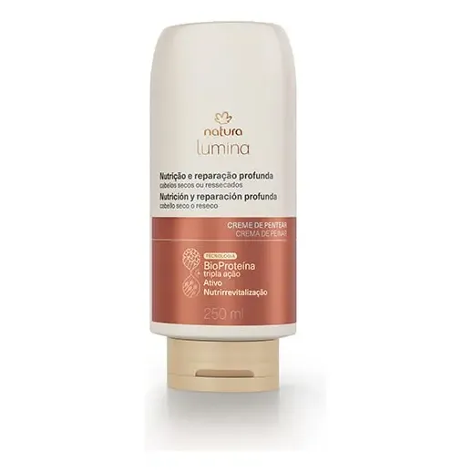 Crema Para Peinar Selladora De Cutícula Cabello Seco Natura