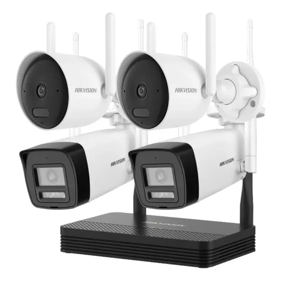Kit Hikvision Easylink Nvs 4ch + 4 Camara Ip Wifi Bullet 4mp