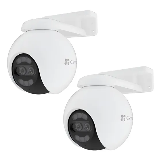 Kit 2 Camara Ezviz Ip Wifi 4k Motorizada Color Audio Ext