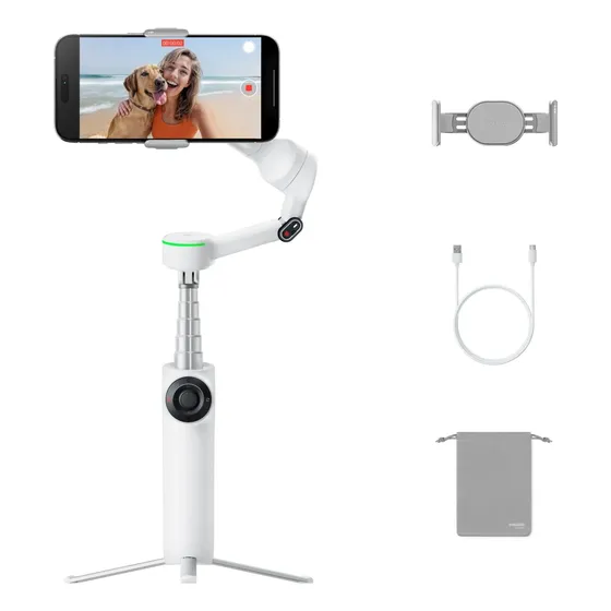 Insta360 Flow 2 Pro Blanco - Gimbal Ai Plegable Para Móvil Blanco