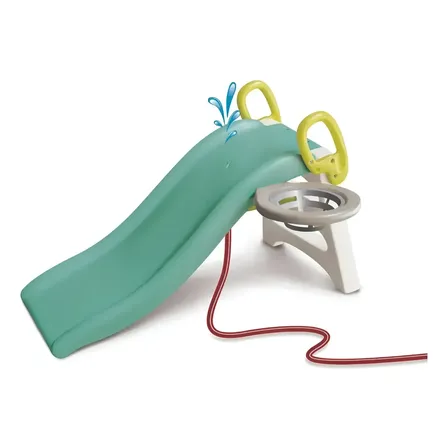 Tobogan Mini 2 Escalones Con Aro De Basquet Vegui 213 Celeste
