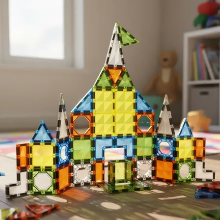 Bloques Magneticos 54 Pzs Juego Infantil Didáctico Educativo 54 54 Piezas