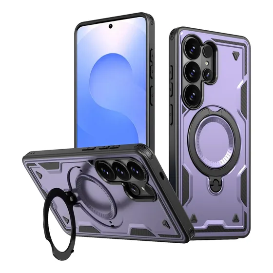 Funda Para Samsung Galaxy S26 Plus Ultra Con Soporte Carbono
