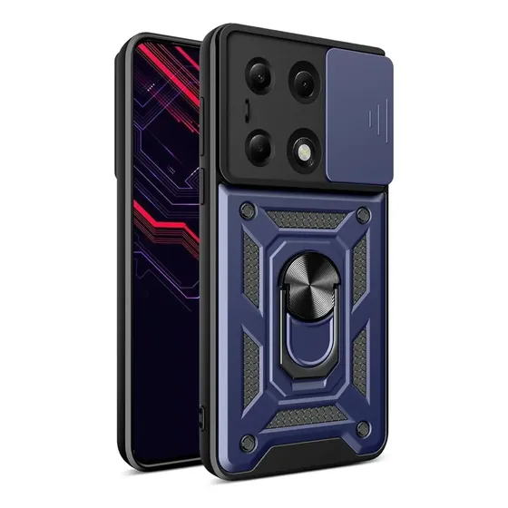 Funda Anillo Ring Con Cubre Cámara Para Redmi Note 13 4g