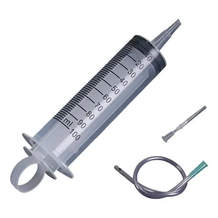 Jeringa Plástica 100 Ml De Alimentación Con Sonda