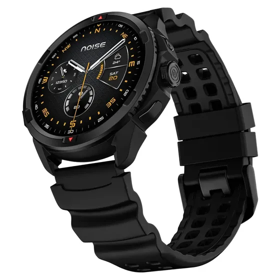 Smartwatch Noise Endeavour Pro Pantalla 1.5 Amoled Gps Dual-band Titanio Militar 5atm Brújula Altímetro Llamadas Bluetooth Batería 10 Días Deporte Ritmo Cardiaco Spo2 Carbon Black