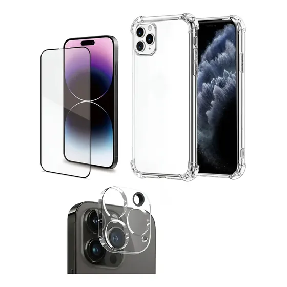 Funda Antigolpes + Vidrio Templado + Protector De Camara