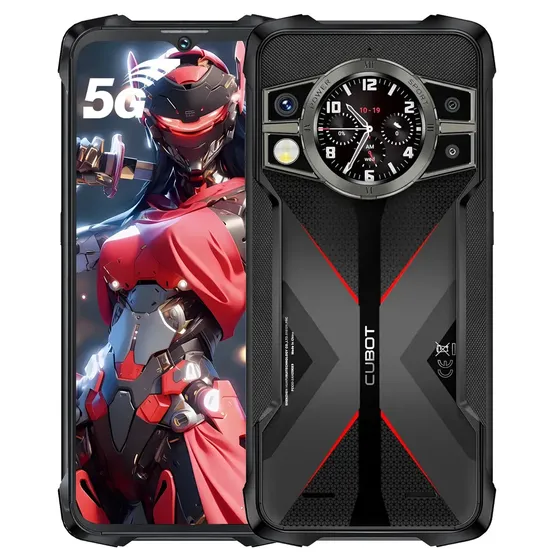 Teléfono celular robusto CUBOT KingKong 9 de 12 GB+256 GB, pantalla FHD+ de 6.583 pulgadas, cámara de 100 MP, batería de 10600 mAh, NFC, Android 14, IP68