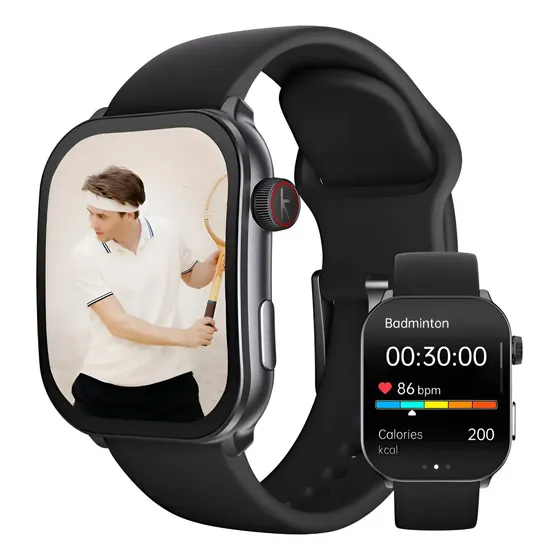 Smartwatch Kieslect Balancs Edge con Llamada Bluetooth y Pantalla 2.1" de Metal Negro