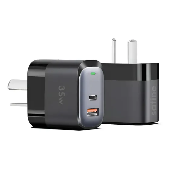 Cargador Usb Tipo C Satine® Carga Rapida 35w Para Motorola Negro
