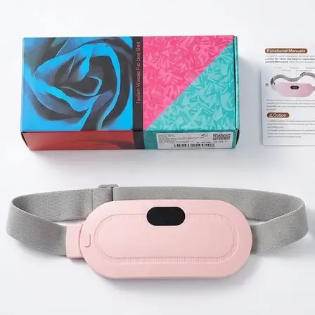 Almohadilla Térmica Masajeador Alivio De Dolores Menstruales Rosa