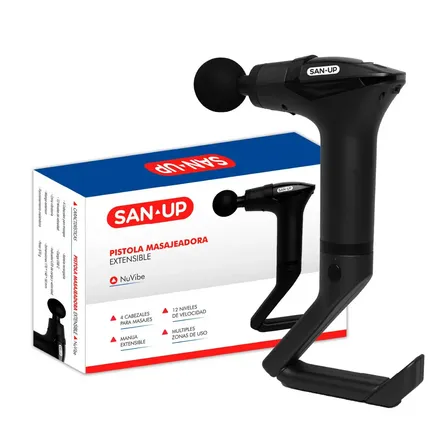 Pistola masajeador san up rehabilitación muscular premium Nuvibe
