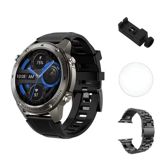 Smartwatch Digital Nexus DM56 Negro con GPS, Llamadas y Pantalla AMOLED de 1.43"