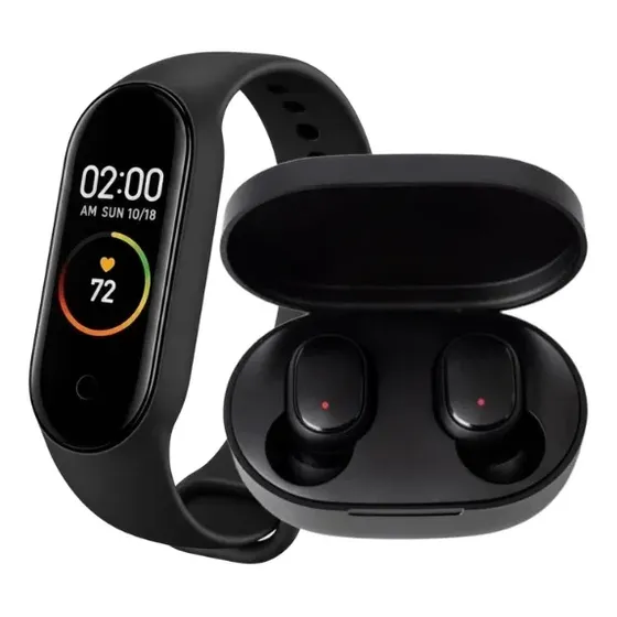Combo Deportivo Smartband Unib4 + Auriculares Bluetooth A6s
