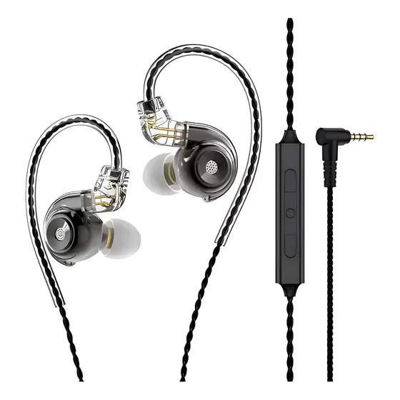 Auriculares Pro In Ear Gamer Musicos HiFi Cable Desmontable GK In-Jazz HJ822 con Micrófono