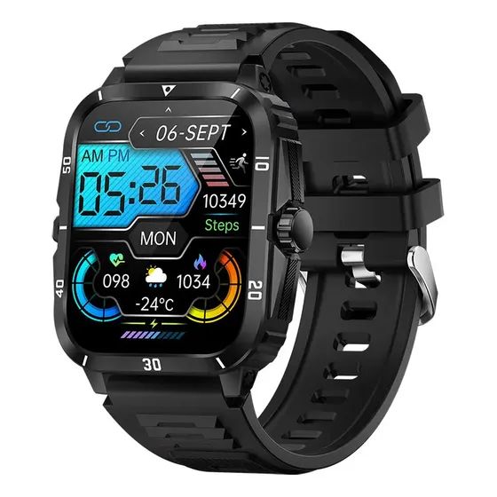 Reloj Inteligente Kt71 Outdoor Bluetooth Llamada Caja Negra