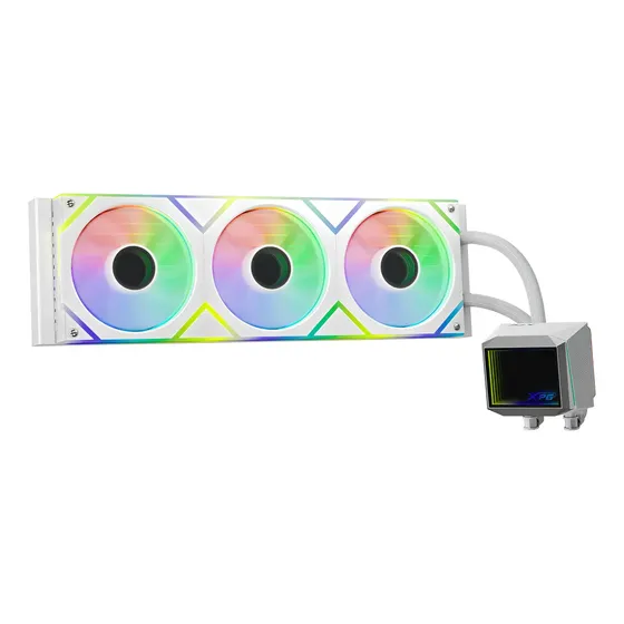 Water Cooler Xpg Levante Ii 360° Argb Blanco Espejo Infinito