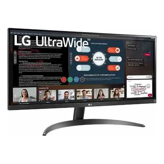 Monitor Gamer LG Ultrawide 26wq500 Lcd 25.7 Negro 100v/240v