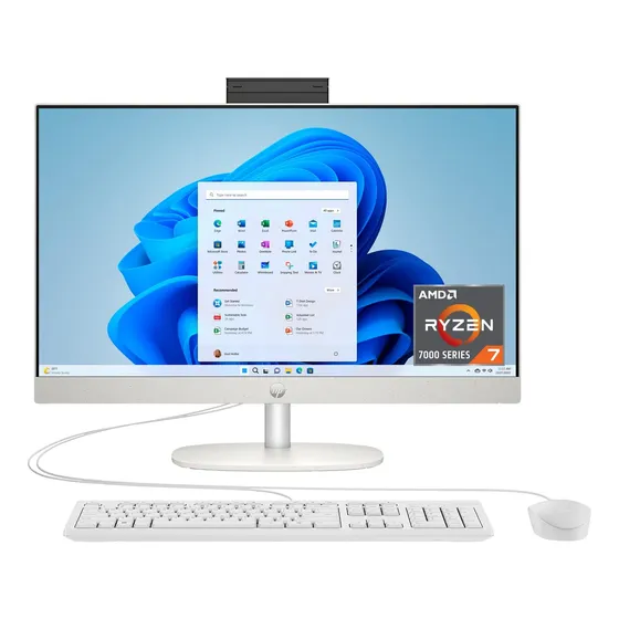Pc De Escritorio Todo En Uno Hp De 24 Pulgadas, Pantalla Fhd
