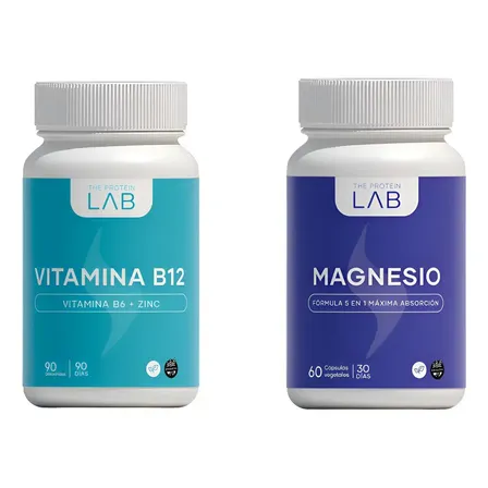 Magnesio 400mg Fórmula 5 En 1 + Vitamina B12, B6 Y Zinc Neutro