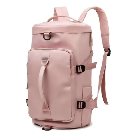 Mochila Bolso Deportivo Viaje Urbano Táctico Impermeable Rosa Liso