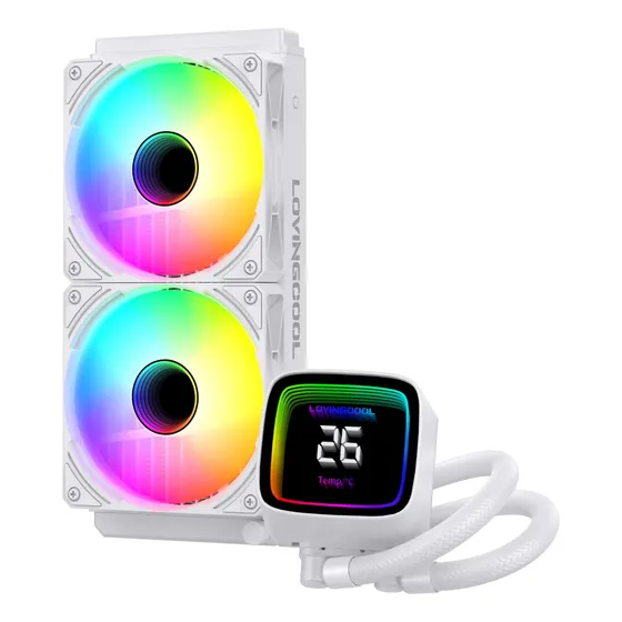 Cpu Water Cooler Lovingcool 240mm Hk-w240-02 - Argb - White