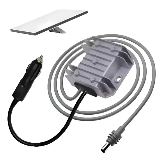 Cable Adaptador Elevador Para Auto Starlink Mini 12v A 30v Gris